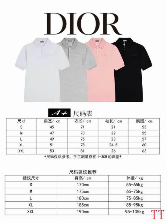 Dior Polo Shirts Short _SKUDiorS-2XL20tr49728376